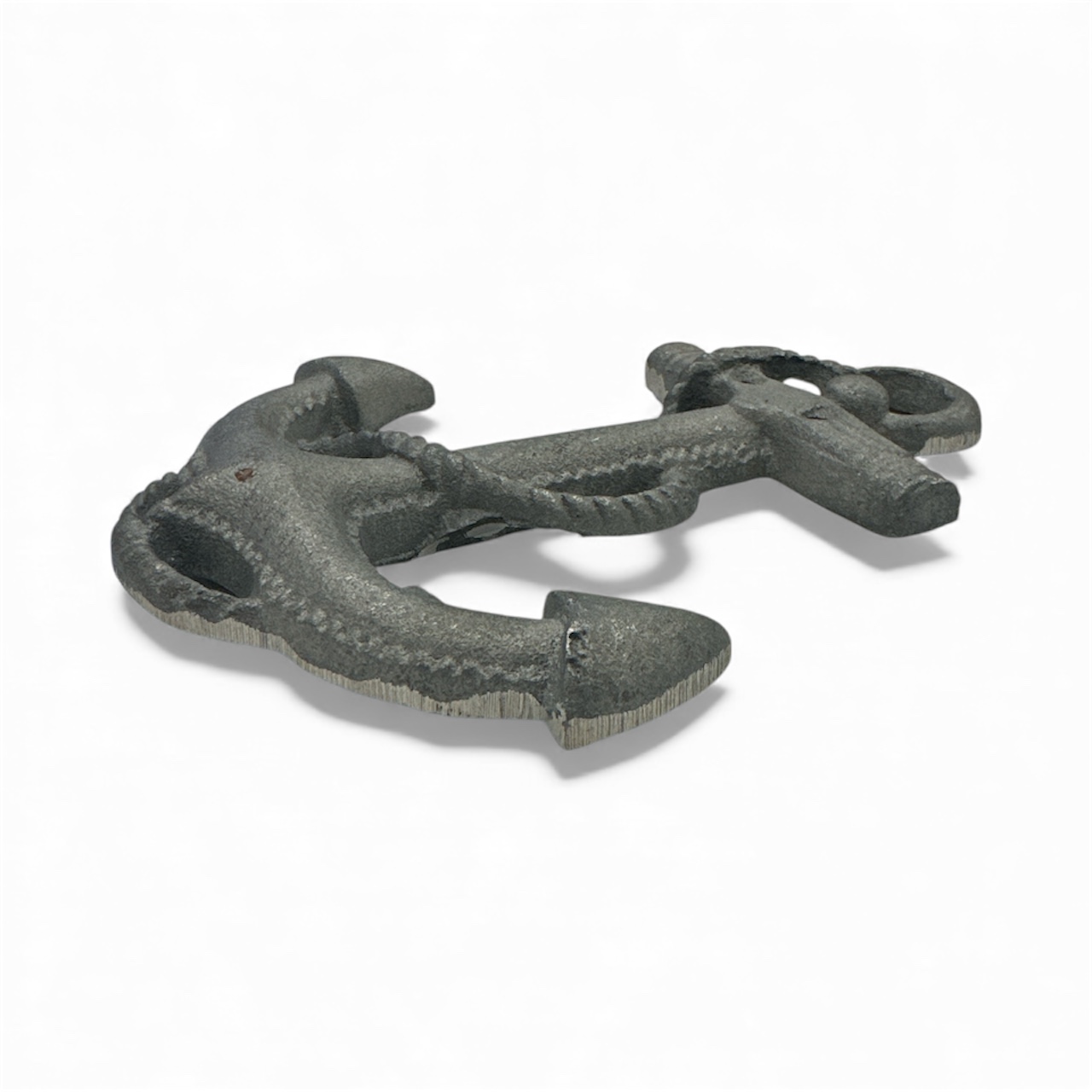 Large, Silver Cast Iron Anchor - Wall Décor - Image 2
