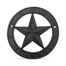Small Cast Iron Star Plaque – Wall Décor