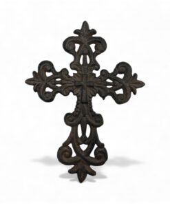 Cast Iron Cross with Little Cross – Wall Décor