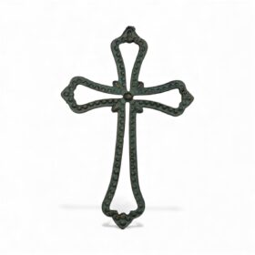 Cast Iron Beaded Cross - Wall Decor