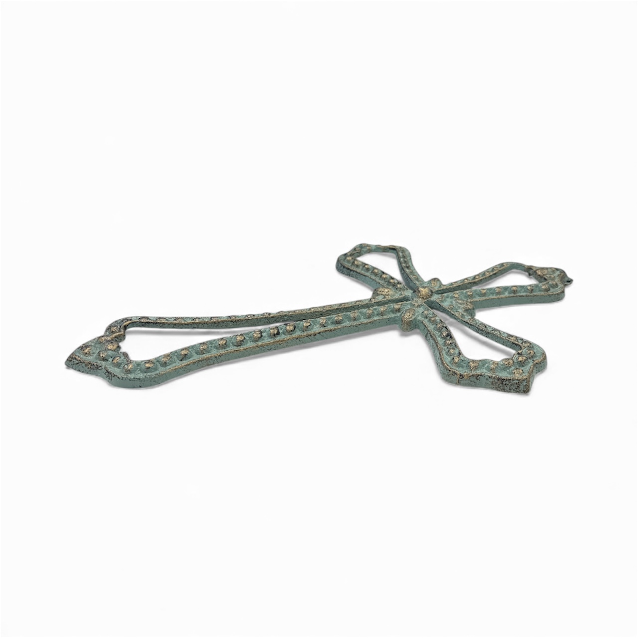 Cast Iron Beaded Cross - Wall Decor - Image 2