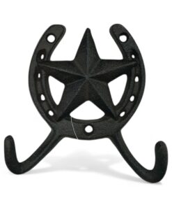Horseshoe Star Double Wall Hook