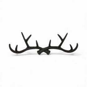 Double Deer Antler Wall Hook with Ten Hooks