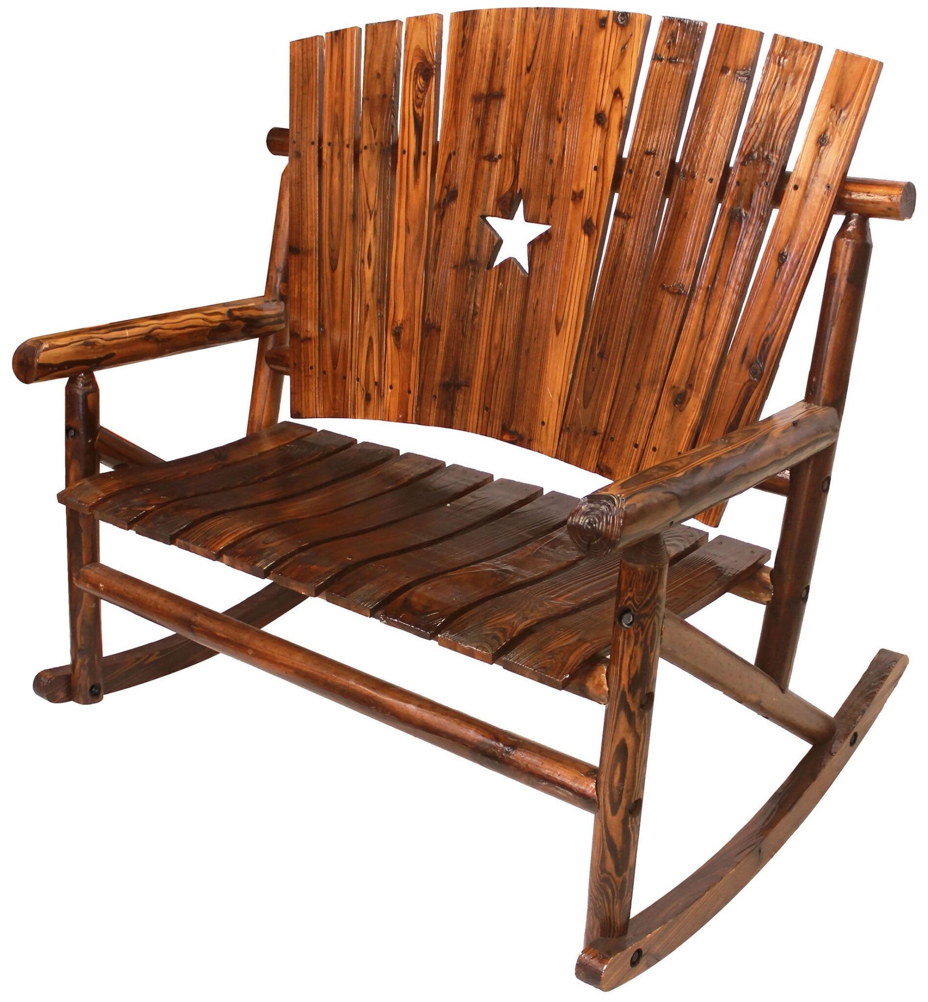 Texas Star Rocker Char-Log Star Double Rocker - W Hardware